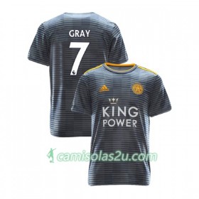 Camisolas de Futebol Leicester City Demarai Gray 7 Equipamento Alternativa 2018/19 Manga Curta